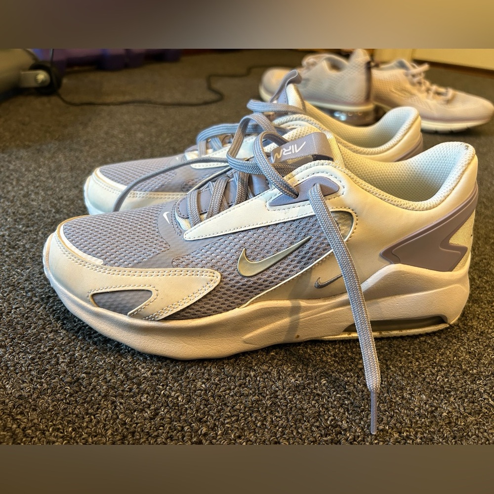 Nike White and Gray Athletic Shoes
